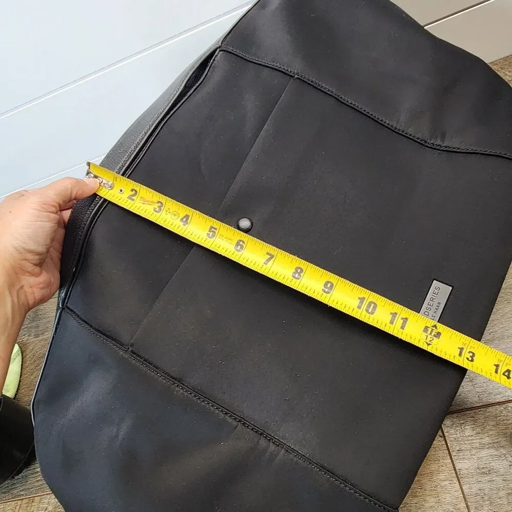 Cole Haan Grandseries Black Nylon W/Leather Trim Large Tote Bag Excellent Cond.